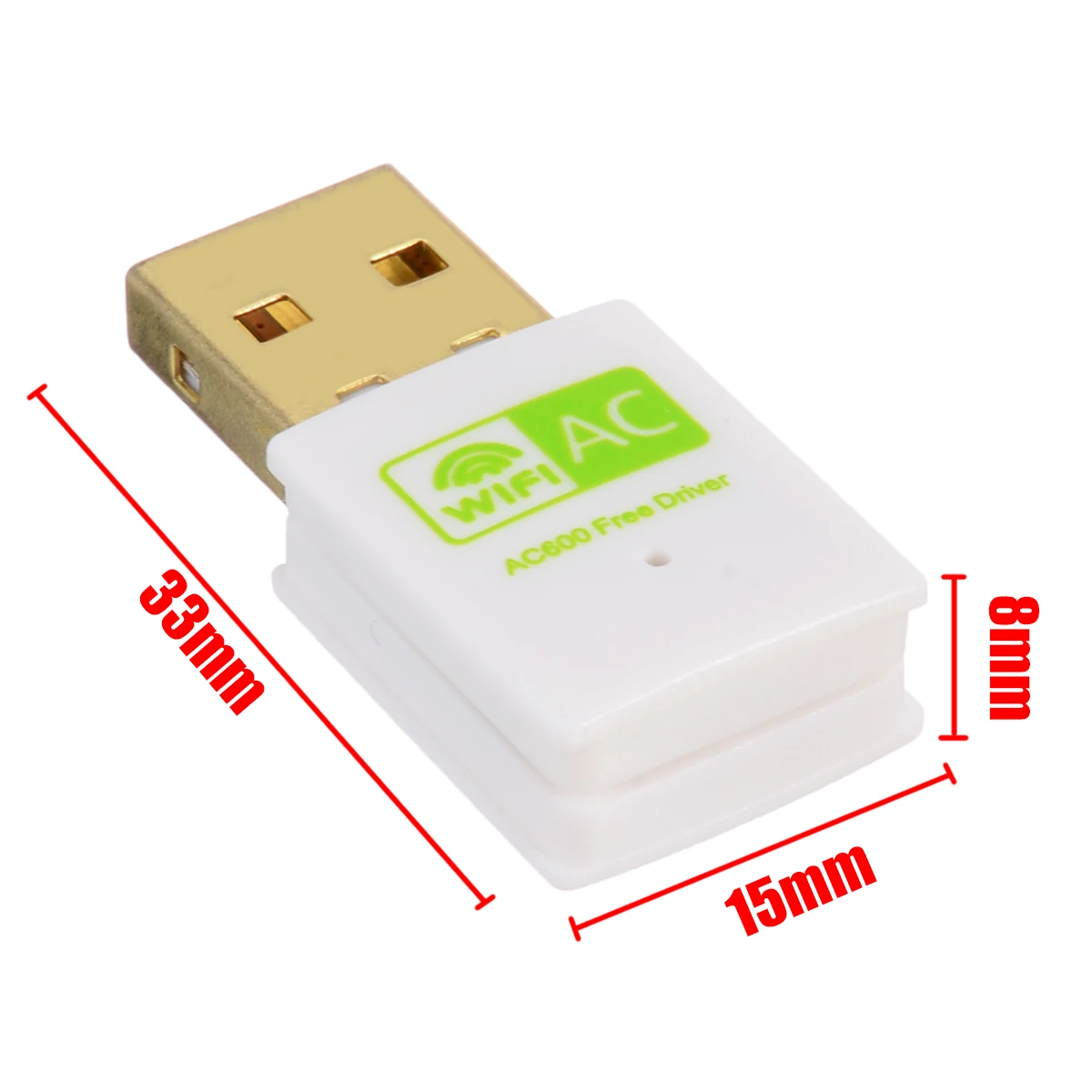 Для подключения к Интернету 600 Мбит/с AC двухдиапазонный адаптер USB беспроводной Wifi адаптеры бесприводная сетевая карта 802.11ac 2,4G/5 GHz
