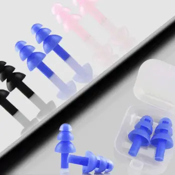 

Earplugs Spiral Swimming Waterproof Silicone Ear Plugs swimming Swim Earplugs For Swimming Showering Ear Plugs Adult Size 2020