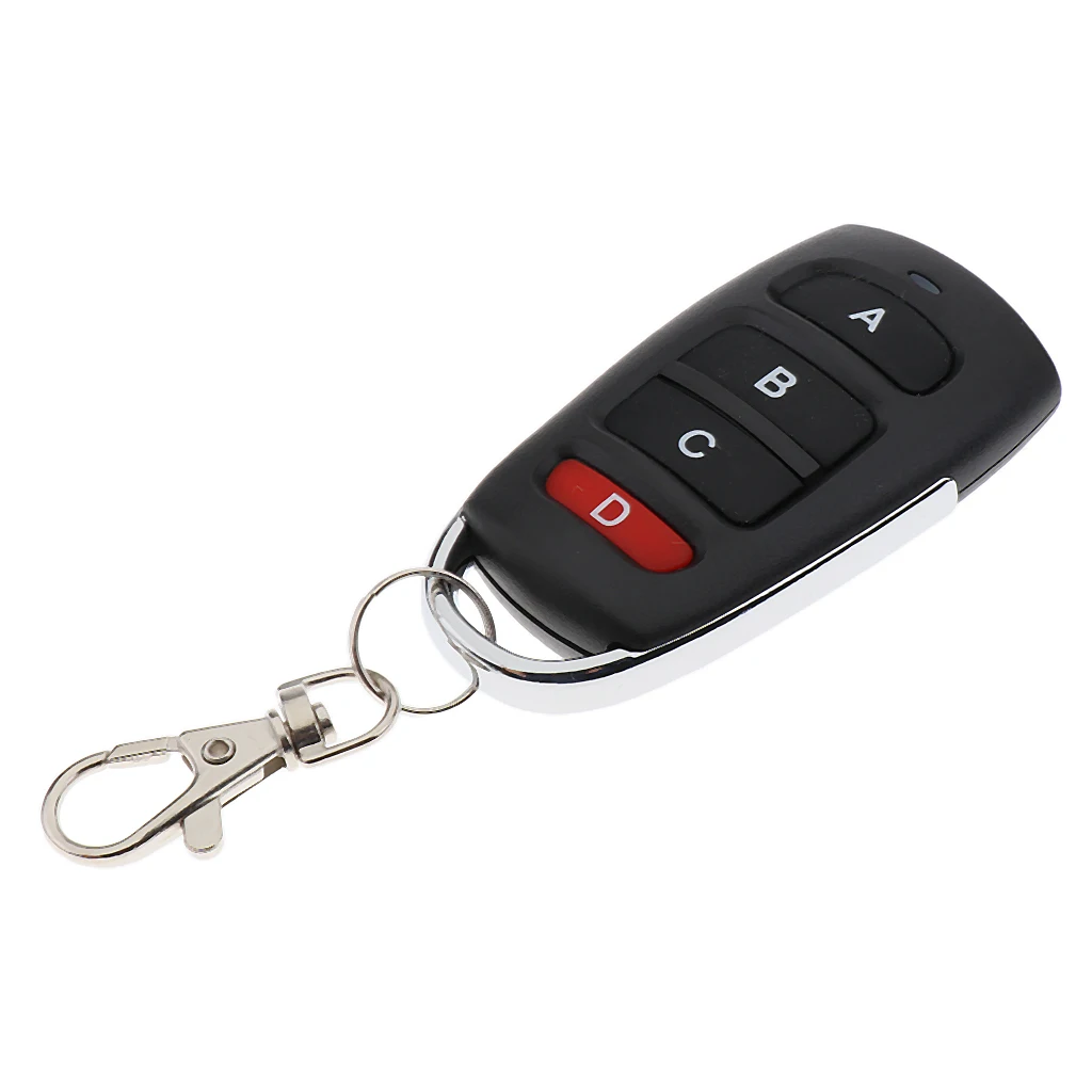 433Mhz Wireless Remote Control Car Door Electric Gate Keyfob 4-key Learn Column Fobs