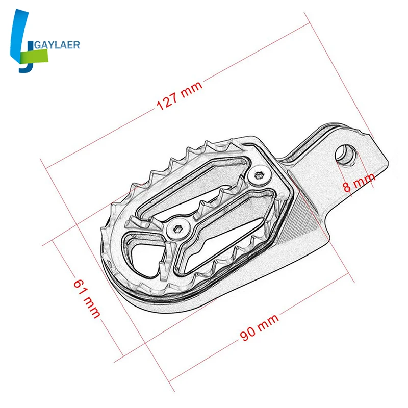 CNC Dirt Bike ножной колышек педаль для Honda CRF230F CRF230 F 2005- CRF230L CRF230 L 2003-2009