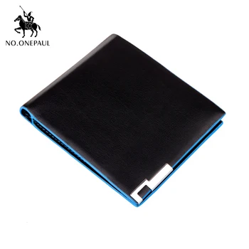 

NO.ONEPAUL 2020 New Men's short wallet Korean version contrast color wallet color coin purse female color wallet ultra-thin