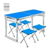 Camping Picnic Table Chair Sets Durable Folding Table Waterproof Aluminium Desks Ultra-light Foldable Chairs Camping Accessories ► Photo 1/6