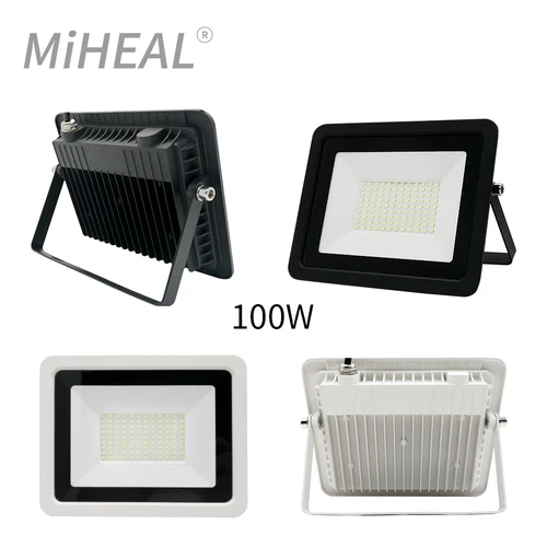 방수 IP68 야외 벽 정원 스포트라이트 반사판, LED 투광 조명 10W 20W 30W 50W 100W 투광 조명 220V 4