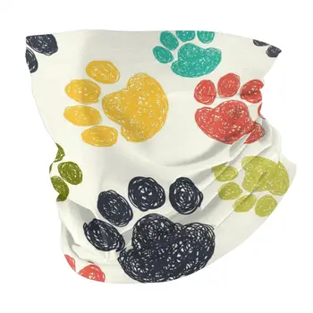 

Bandana Neck Gaiter Headband Cycling Fishing Mask Scarf Cute Colorful Animal Paw Multifunctional Outdoor Headwear