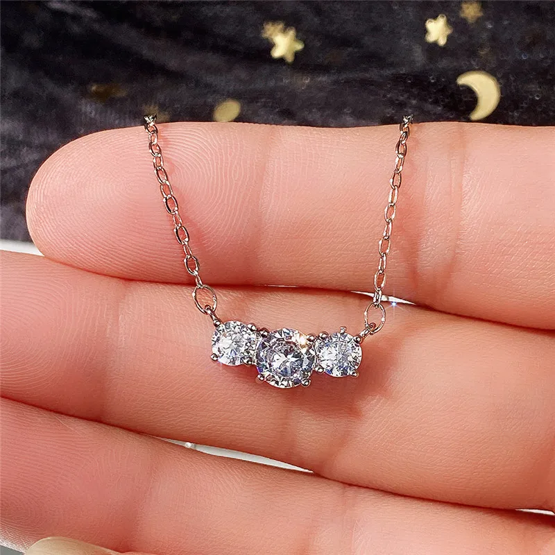 Accessorize Accessorize delicate silver colour/diamante necklace 