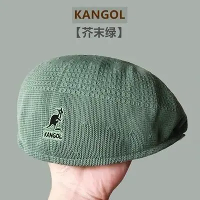 men with beret Mesh Kangaroo Beret Hat Women Korean Versatile Forward Hats Cool Walking Sun Hat Ladies Solid Color Summer Painter Hat Men barrette hat mens