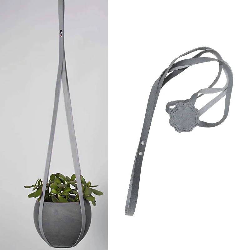 Plant Hanger PU Leather For Indoor Plants Cactus Succulent