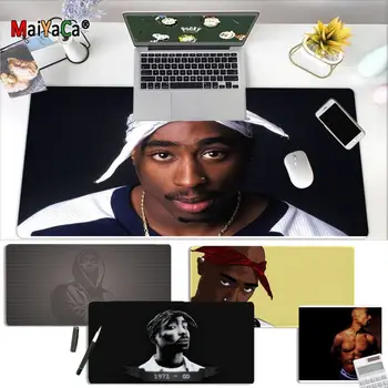 

MaiYaCa High Quality Hiphop Rap Singer 2Pac Tupac Shakur Laptop Computer Mousepad Rubber PC Computer Gaming mousepad