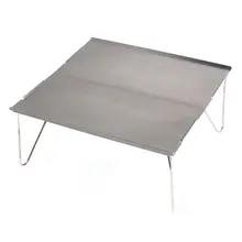Mesas laterales portátiles de aluminio para acampar, mesa plegable con tapa dura en bolsa para Picnic, Campamento, playa, barco, útil f