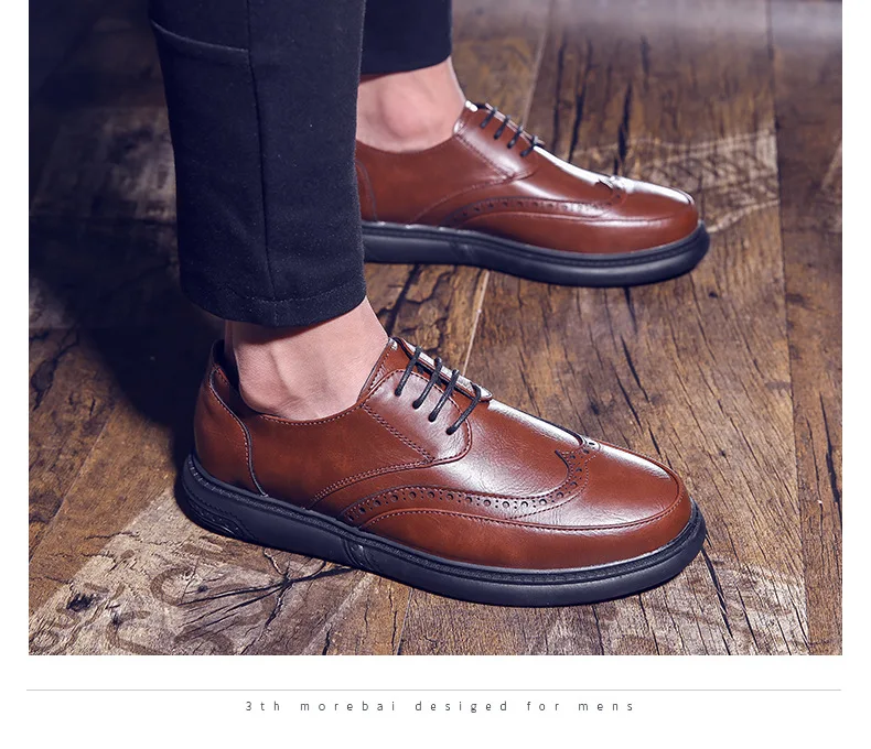 Классические Кожаные Мужские модельные туфли ручной работы в британском стиле; мужские оксфорды на шнуровке; свадебные броги; официальная обувь; LK-26