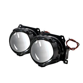 

Car Led Double Light Lens Car Headlight Headlights Double Xenon Projection Lamp Super Bright Black Warrior Led Lens Highlightsor
