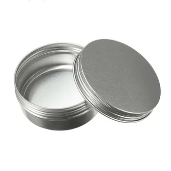 

15ml/50ml/100ml/150ml Empty Aluminum J ars Refillable Cosmetic B ottle Cream Sample Packaging Containers Screw Cap