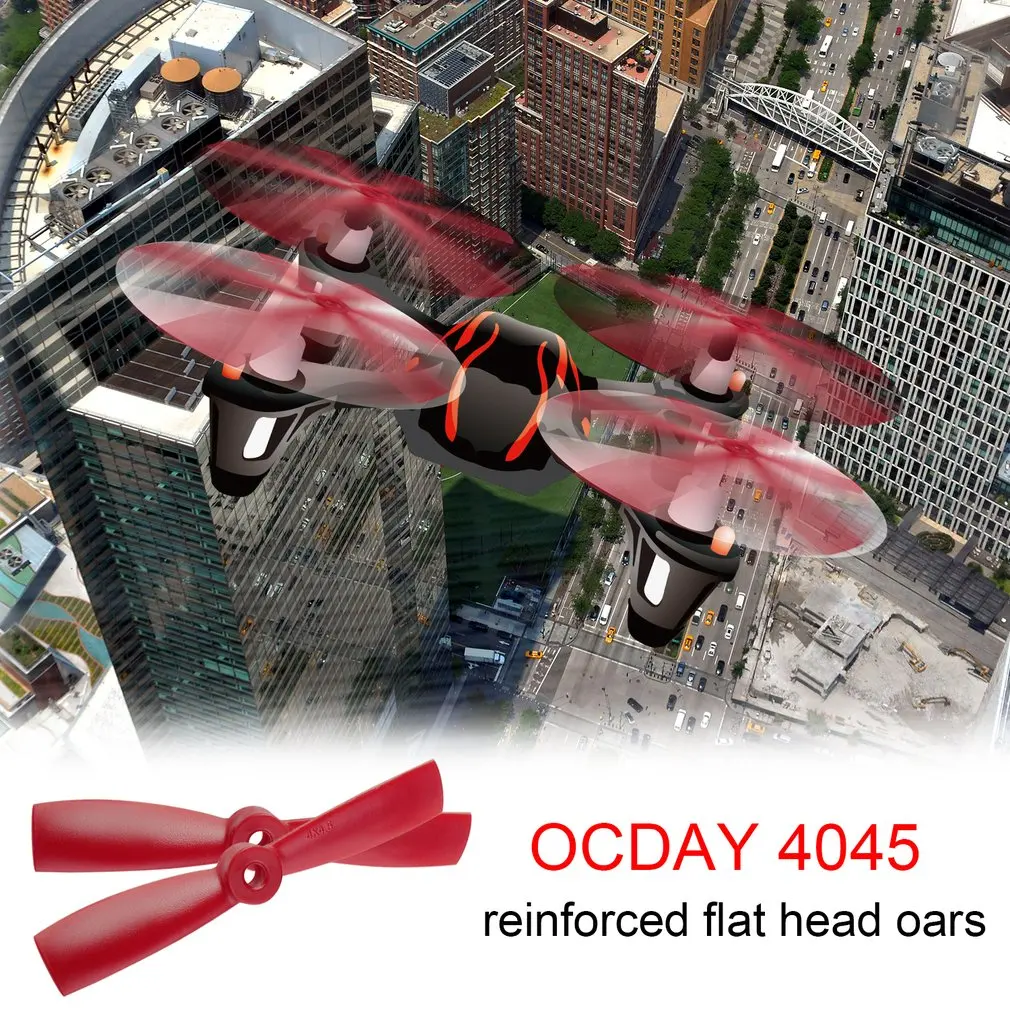 Ocday 2 пары 4045 Булл нос укрепление пропеллеры реквизит Ccw Cw глянцевая поверхность для 250/280 гоночного дрона квадрокоптера