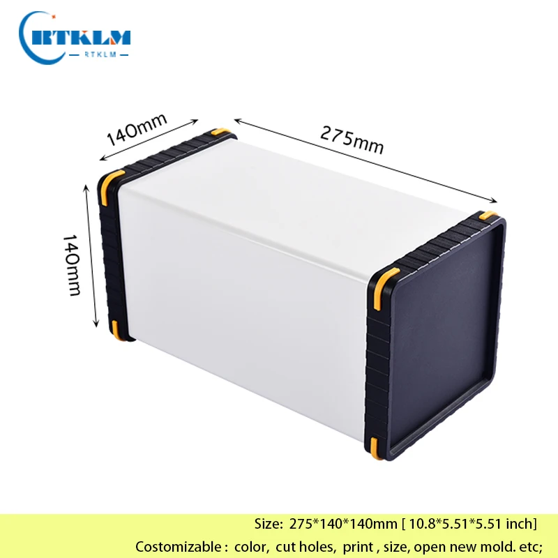 

DIY электрическая проектная коробка алюминиевый корпус распределительная коробка для инструмента блок питания 275*140*140 мм