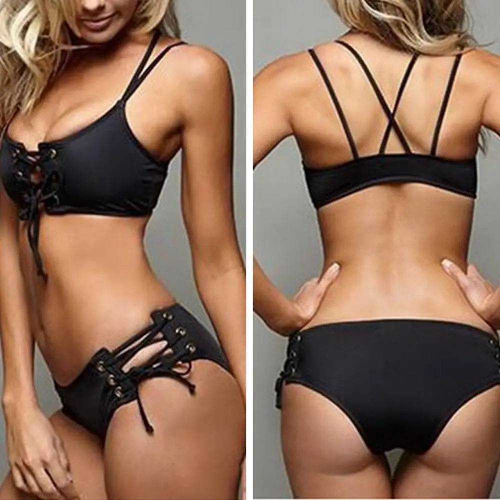 

Bikini Swimwear Women Swimsuit Push Up Sexy Triangle Micro Set Cover Up 2020 New Bandage Bathing Summer Beach Female Low Waist