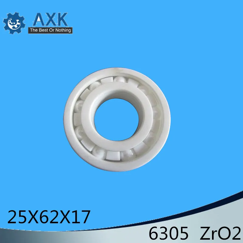 6305 Full Ceramic Bearing ( 1 PC ) 25*62*17 mm ZrO2 Material 6305CE All Zirconia Ceramic Ball Bearings