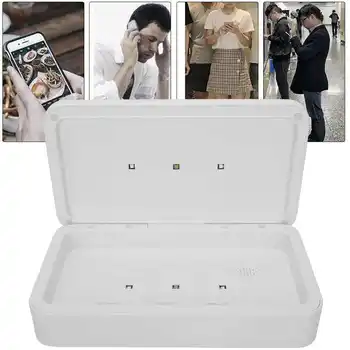 

UV Light Cleaning Box Phone Jewelry Ultraviolet Box Wireless Charging Cleaning Box Nail Art Tool Cleaning Box Manicure Storage