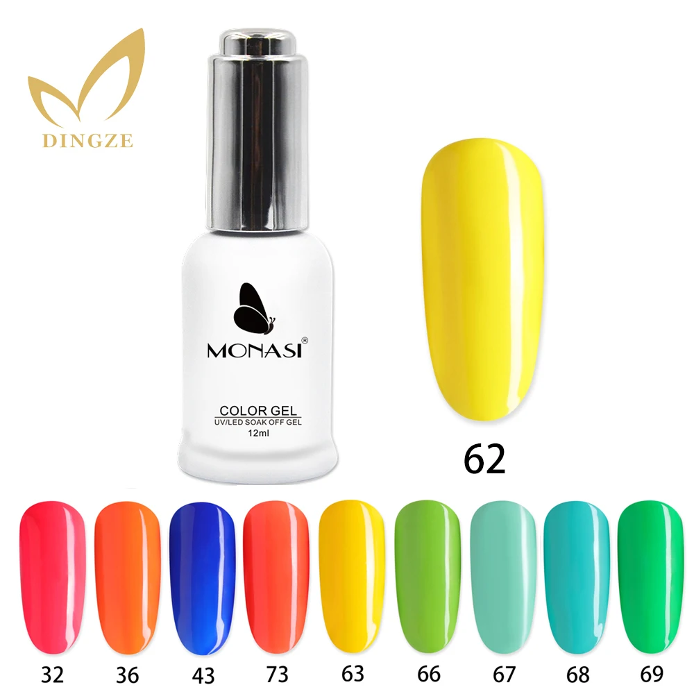 

2020 Summer Color Neon Fluorescence Gel Nail Polish Colorful Hybrid Nail Gel Varnish UV LED Fast Dry