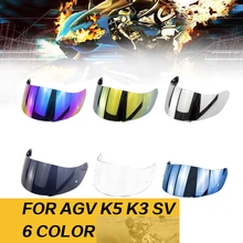 Casco Visor para AGV K5 K3 SV motocicleta desmontable casco gafas moto casco lente Motocross Full Visor de cara