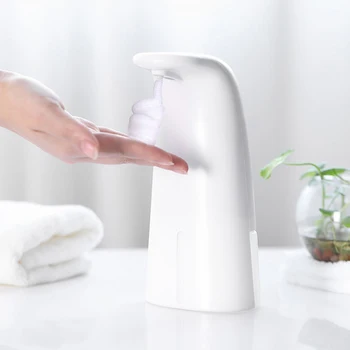 

250ml Auto Induction Soap Dispenser Foaming Hand Washer Touchless 0.25s Infrared Sensor Soap Dispenser for Kitchen Bathroom