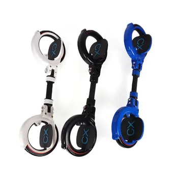 

2-Wheel Foldable Adult Skates Scooter Cycle Drift Cruiser Board Freestyle Stunt Scooter Waist Protection Exercise Sport Tool