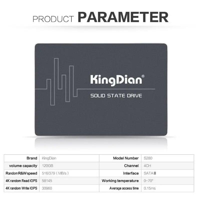 KingDian 2," Внутренний Настольный жесткий диск высокоскоростной твердотельный диск SATA3