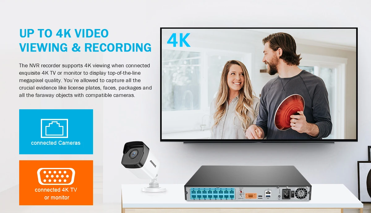 ANNKE 16CH 5MP H.265+ HD PoE сетевая система безопасности видео 16 шт. 2,8 мм IP67 наружные ip-камеры с питанием по PoE Plug& Play PoE камера комплект