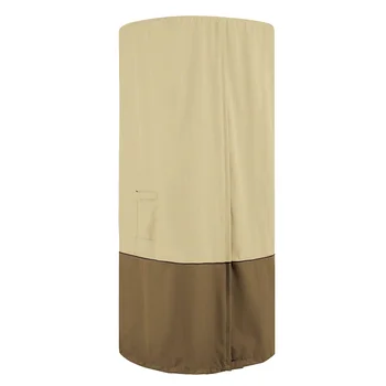 

Veranda Stand-Up Anti-dirty Patio Heater Cover Oxford Cloth Rainproof Canopy With Table Dustproof Garden Winter Summer Zipper