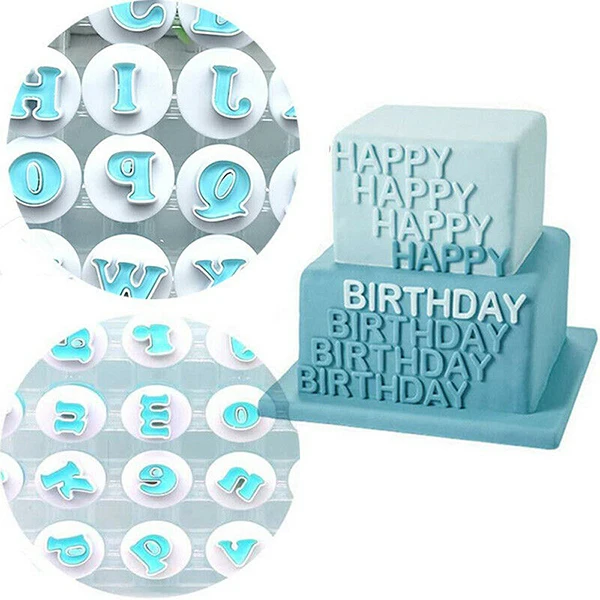 10/26 шт. буквы пресс-форма для торта Fondant(сахарная) Сахар плунжера украшения ремесло инструменты для приготовления печенья DC120