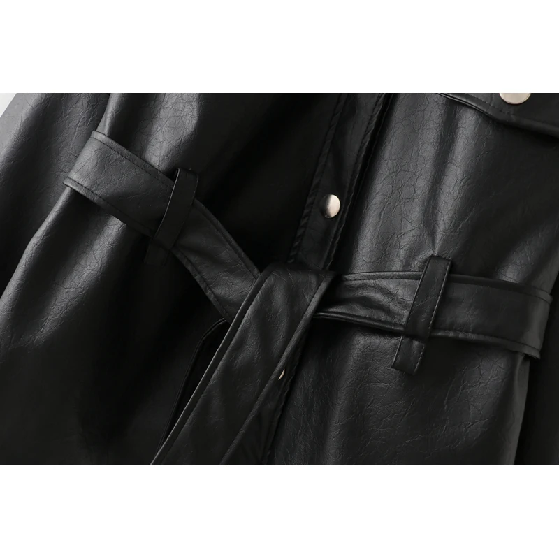 buy  Fashion Za 2020 women women coat spring autumn new temperament fashion motorcycle PU leather jacket