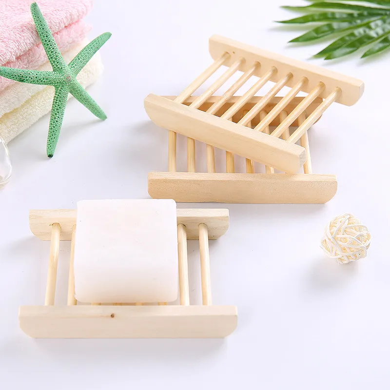 Деревянный Натуральный Бамбуковый мыльный поднос для посуды, держатель для хранения мыла, подставка для мыла, контейнер, портативная ванная мыльница, коробка для хранения