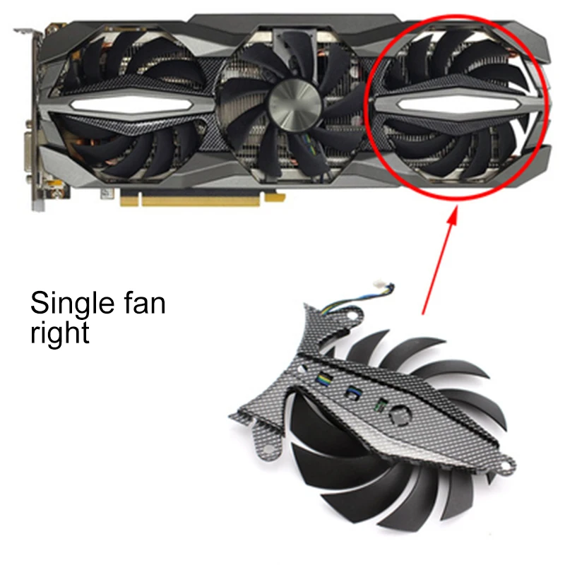Кулер процессора для ZOTAC GTX 1060 1070 1070ti 1080 Plus OC видеокарта охлаждающий вентилятор GA92S2U