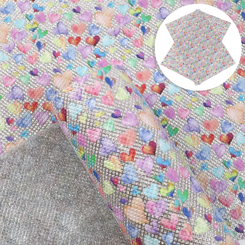 David accessories Рождество 20*34 см УФ пленка для печати Bump Синтетическая кожа Сделай Сам DIY бигуди для волос с бантом Сумка Искусственная кожа ткань, 1Yc8124 - Цвет: 1095362001