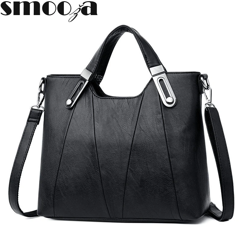 

SMOOZA 2019 NEW Women Shoulder Messenger Bag Luxury Leather Handbags Women Bags Designer Famous Brand Female Crossbody Bags Sac