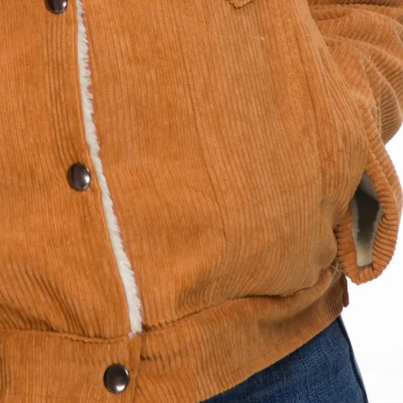 Куртка женская Chaqueta Mujer Manteau Femme осень зима вельветовое базовое Женское зимнее повседневное пальто с длинным рукавом