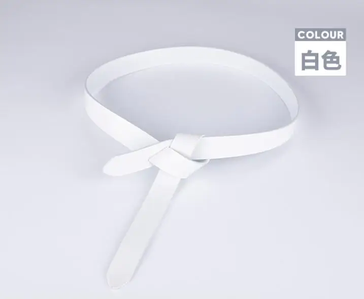 New Design Knot Cowskin Women's Belts Soft Real Leather Knotted Strap Belt Dress Accessories Lady Waistbands Long women belt leather belts for women Belts