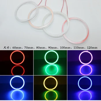 

Daytime Running Light DRL Car Angel Eyes LED Halo Ring Headlights 60MM 70MM 80MM 90MM 100MM 110MM for BMW E38 E39 E46 E60