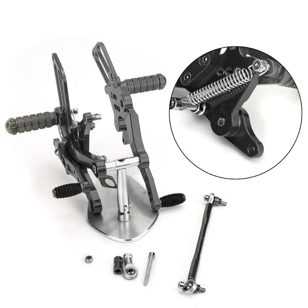 Areyourshop для Kawasaki EX250P Ninja 250 EX400 Ninja 400- CNC Rider задний Набор подставка для ног задняя Подножки