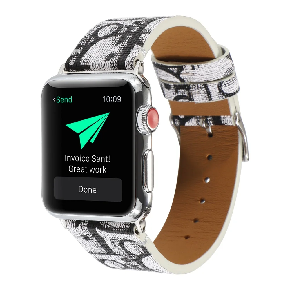 Ремешок из натуральной кожи для Apple Watch band 4 3 iwatch 42 мм 38 мм 44 мм 40 мм pulseira correa браслет умные часы аксессуары петля
