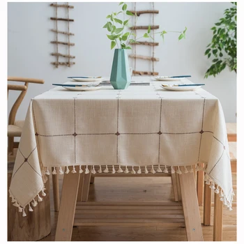 

Linen Tablecloth Dining Table Cloth Clothes Cloths Desk Cover Rectangular for Table Decoration Manteles De Mesa Rectangular
