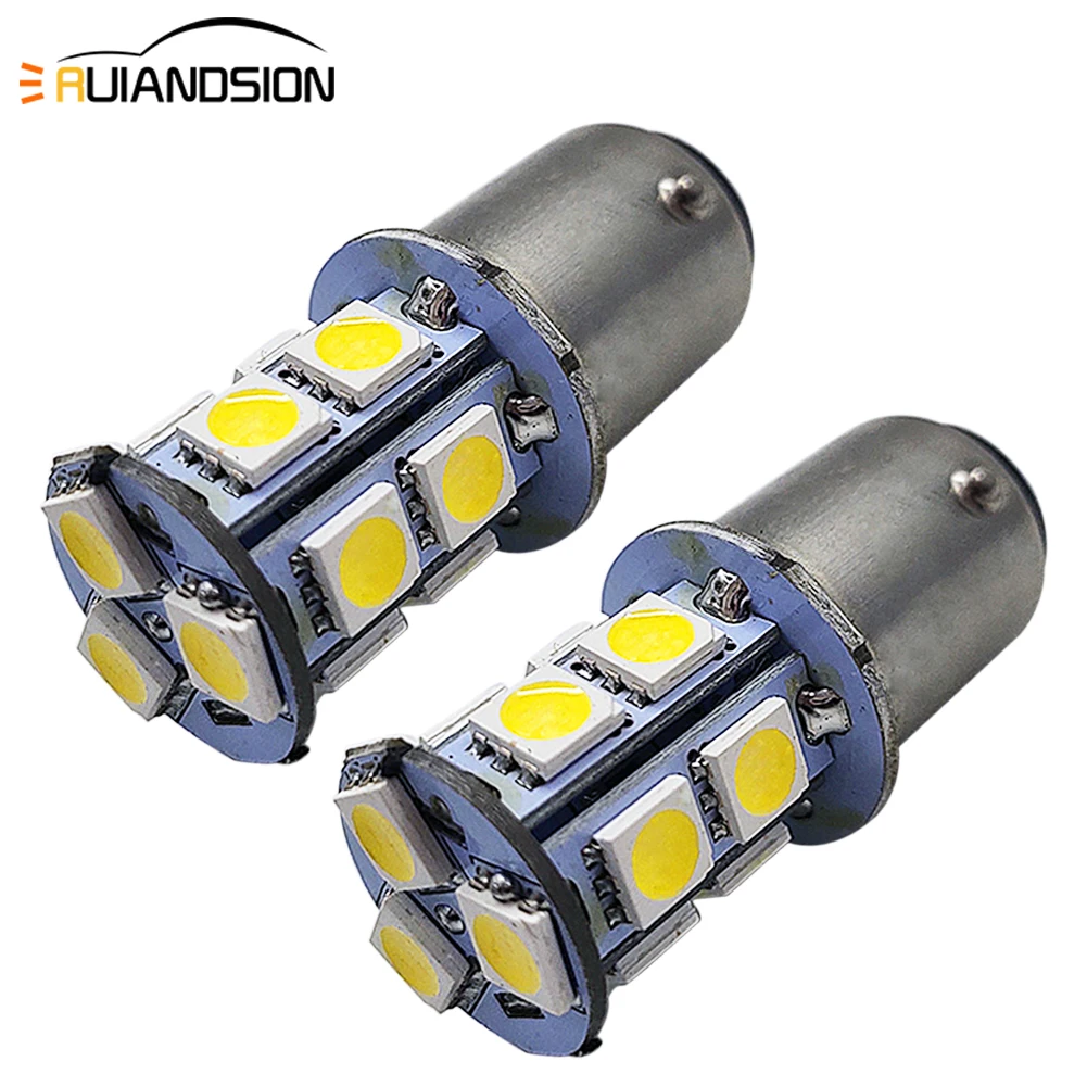2 шт. BA15D 1146 13 светодиодов 5050SMD 6000K 4300K интерьер 10-30 в 12 В 24 Автомобильная сменная