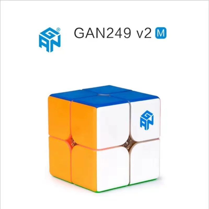 Gan249 V2 Невидимый волшебный куб, Gan249 V2M Магнитный куб, невидимый волшебный куб, 2x2x2 головоломка на скорость конкуренции для детей