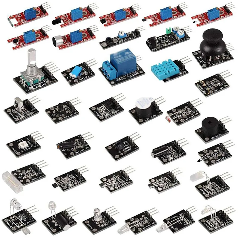 Ultimate 37 в 1 комплект сенсорного модуля для Arduino и Raspberry Pi обучающего пользователя