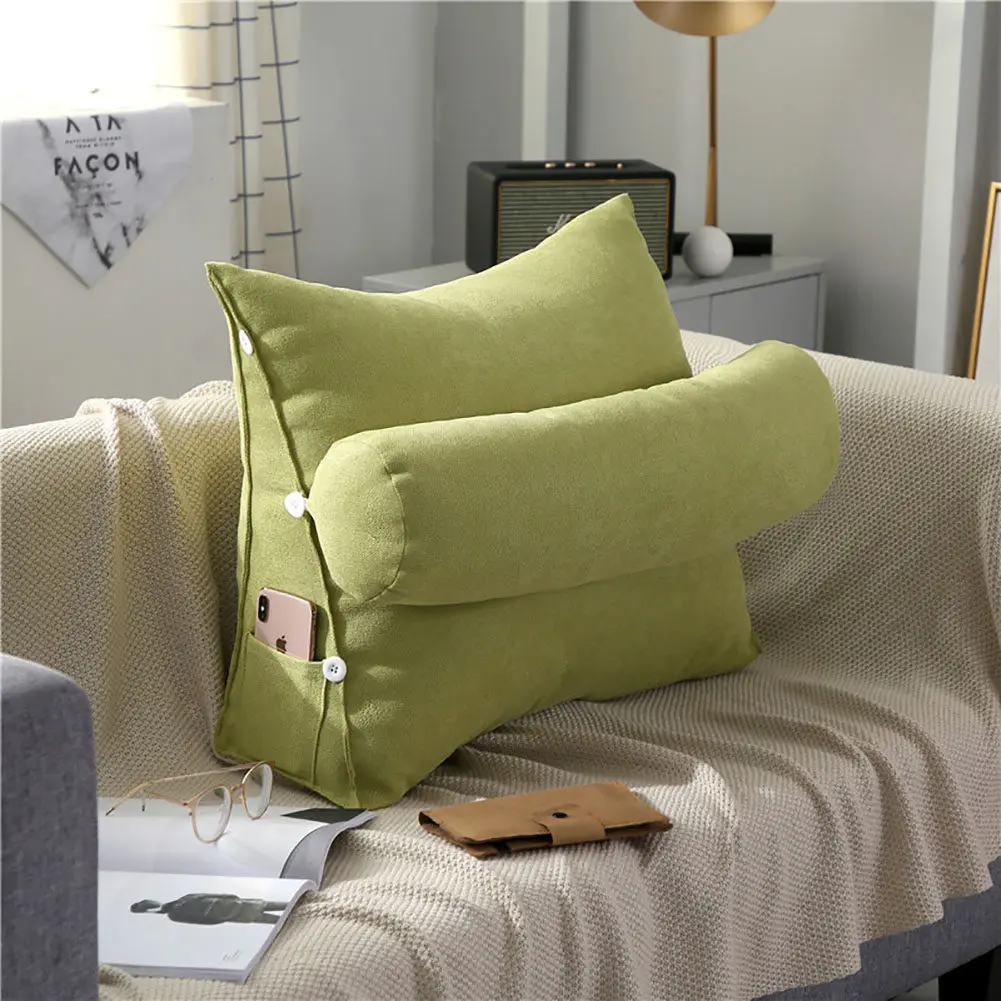 

Johnear Headboard bolster reading pillow wedge back rest pillows backrest inclined lumbar support cushion comfortable