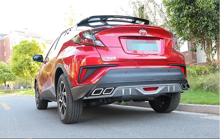 Для Toyota CHR Body kit спойлер- для CH-R задний ABS задний спойлер передний бампер диффузор защитные бамперы