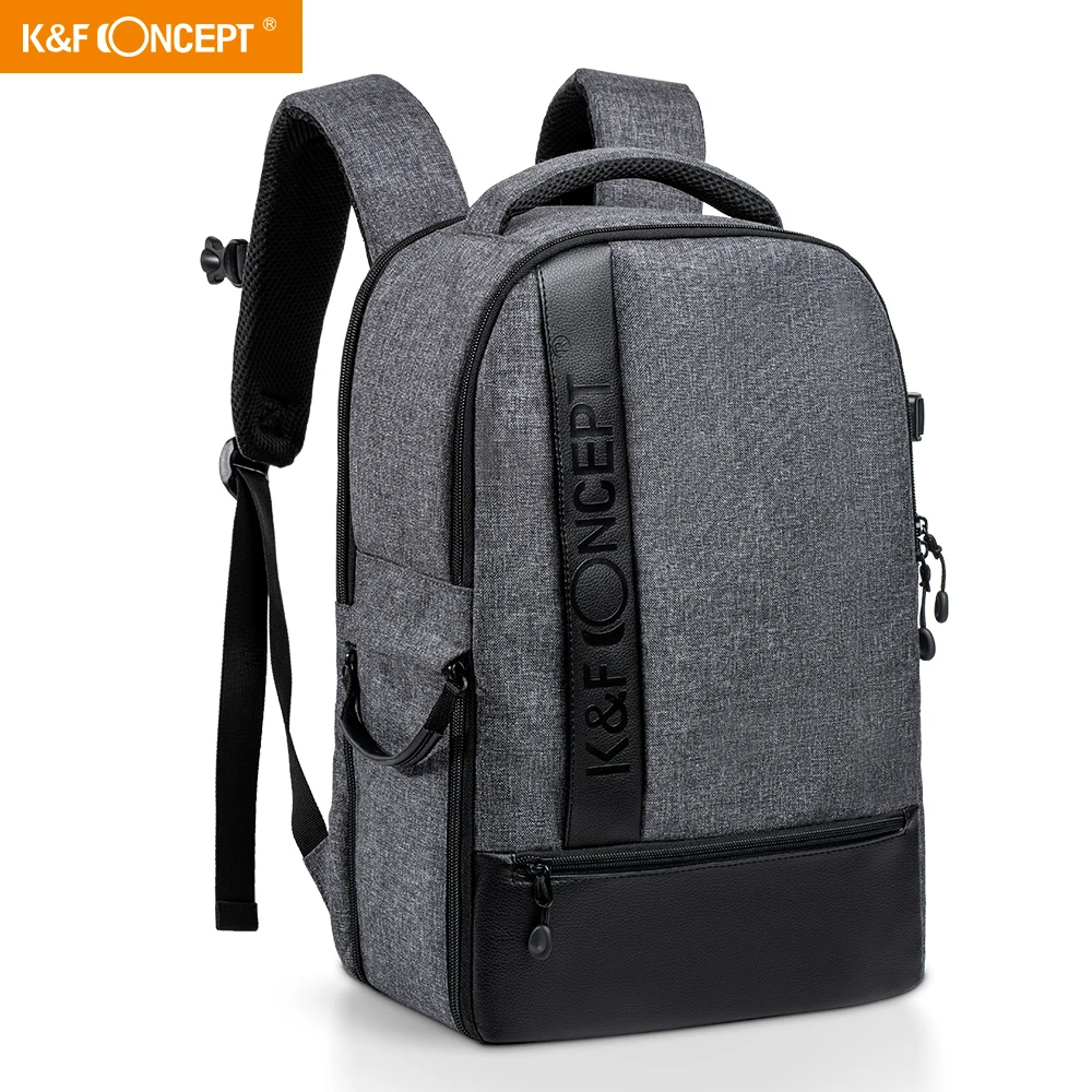 

K&F CONCEPT Fashion Multifunctional Bag Waterproof Camera Photo Backpack Big Size Laptop Bags For Canon Nikon Sony Fujifilm SLR