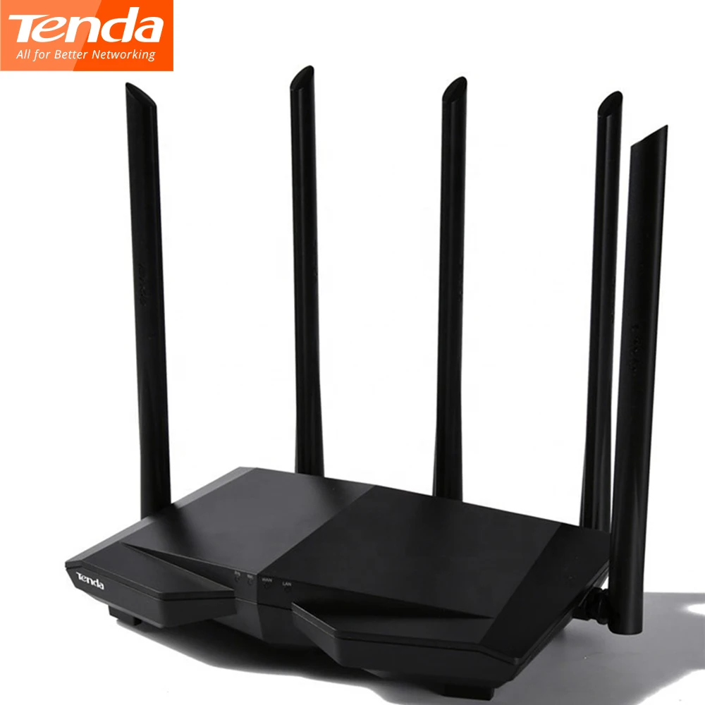 Tenda AC7 Беспроводные Wi-Fi роутеры 11AC 2,4 ГГц/5,0 ГГц Wi-Fi ретранслятор 1* WAN+ 3* LAN порты 5* 6dbi антенны с высоким коэффициентом усиления умное управление приложением