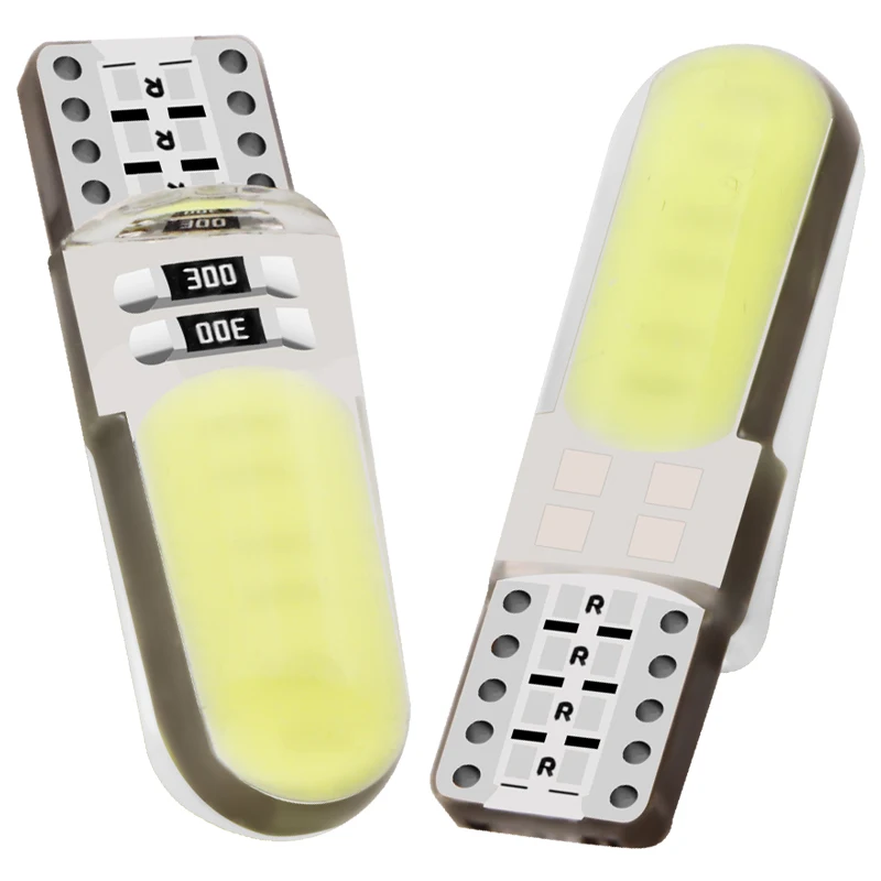 2 шт. T10 W5W светодиодный интерьер автомобиля света COB маркер лампа 12V 168 194 501 клиновидные боковые парковочная лампа canbus Авто для lada оклейка автомобиля