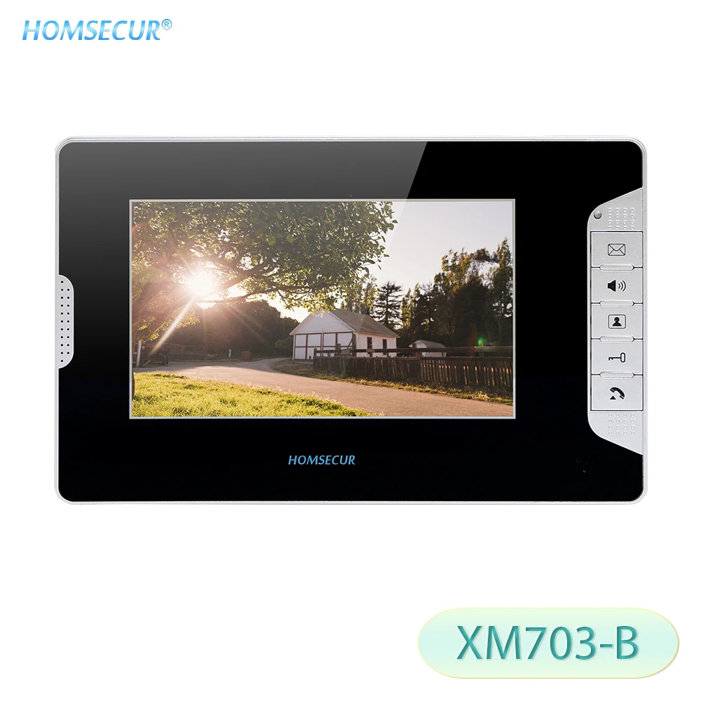 HOMSECUR 7 дюймовый TFT LCD 800 × 480 видеодомофон внутренний монитор для домашней