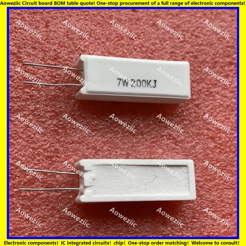 

10 шт./лот 7 Вт, 5% кг, 7 Вт, Ом, драгоценный кв. м, вертикальное сопротивление цемента, 7 Вт, ком, 7 Вт, мкр, точность керамического сопротивления ±, мощность